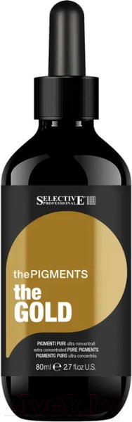 Изображение товара Пигмент прямого действия Selective Professional Чистый Ультраконцентрированный (80мл, золотистый)