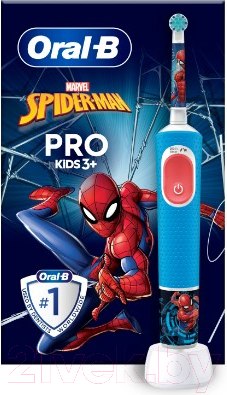 Изображение товара Электрическая зубная щетка Oral-B Vitality PRO Kids Spiderman (с чехлом)