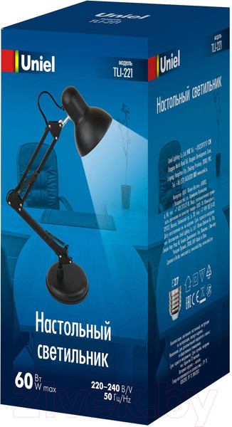 Изображение товара Настольная лампа Uniel TLI-221 / UL-00002120 (черный)