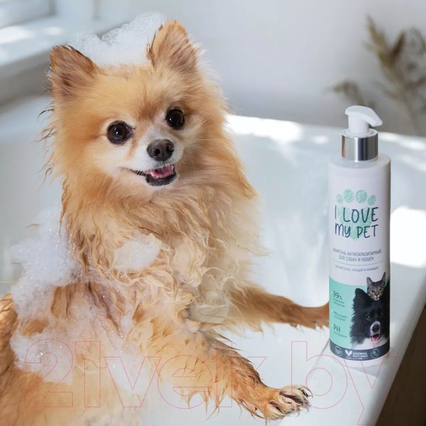 Изображение товара Шампунь от блох I Love My Pet Антипаразитарный для собак и кошек (250мл)