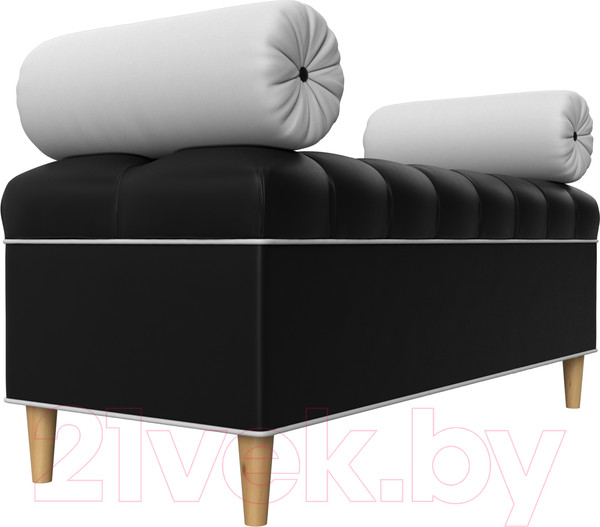 Изображение товара Банкетка Лига Диванов Глория / 29280 (экокожа черный/белый/белый)