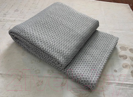 Изображение товара Плед Vladi Валенсия Neapol 200x220 / 50147 (белый/дым)