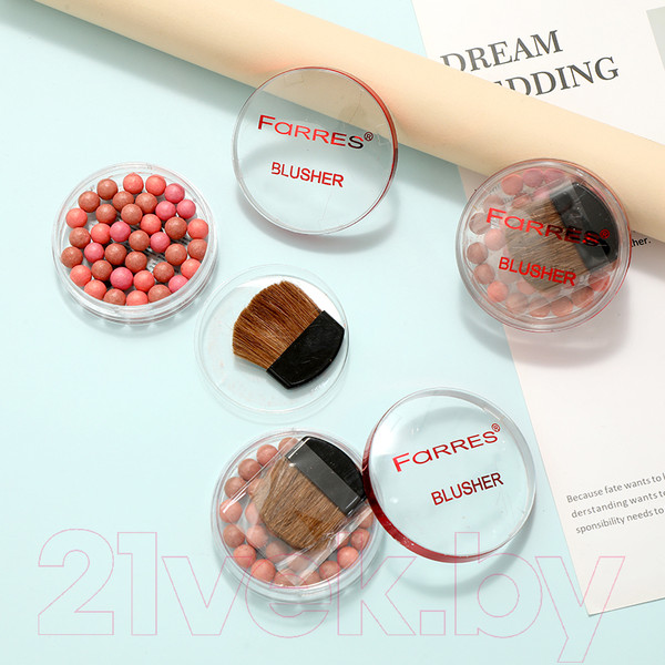 Изображение товара Румяна Farres Шариковые 2046-05 Малиново-коралловый (20г)