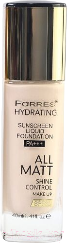 Изображение товара Тональный крем Farres All Matt Увлажняющий SPF 30 Теплый бежевый (40мл)