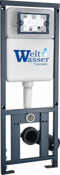 Изображение товара Унитаз подвесной с инсталляцией WeltWasser Marberg 410 + Nesenbach 004 GL-WT + Mar 410 SE-CR