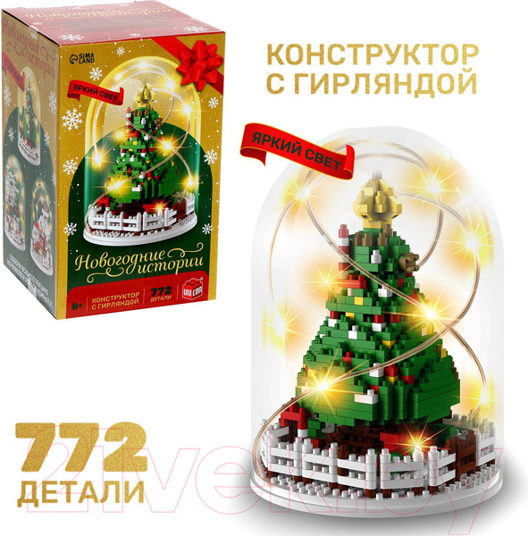 Изображение товара Конструктор Unicon Новогодние истории MG1295 / 9715178 (772эл)