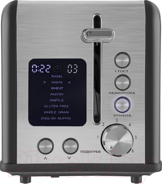 Изображение товара Тостер Tuarex TK-6003 (черный/стальной)