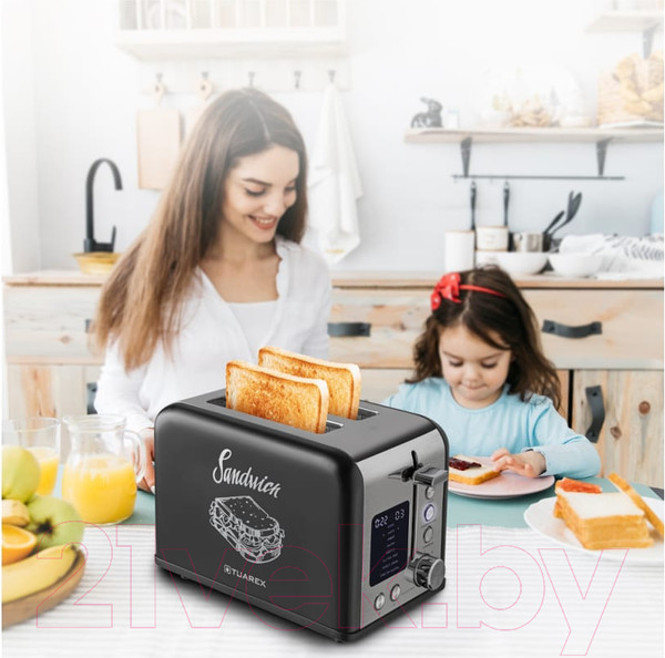 Изображение товара Тостер Tuarex TK-6003 (черный/стальной)