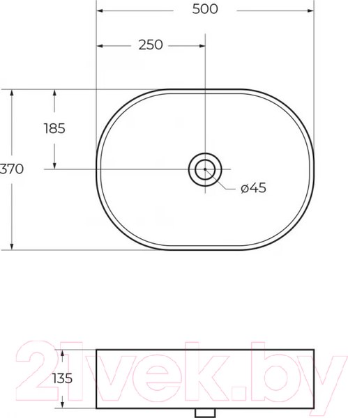 Изображение товара Умывальник BelBagno BB1483