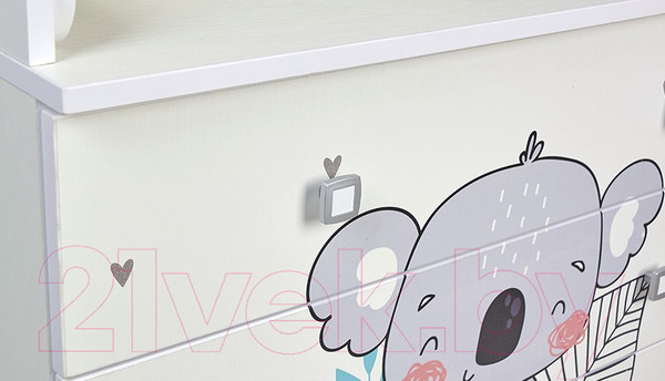 Изображение товара Комод пеленальный Фея Коала 1580 / 0001041.9.17 (белый)