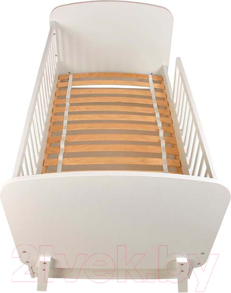 Изображение товара Детская кроватка Polini Kids Mirum 2010 c ящиком / 0003150-103 (белый)