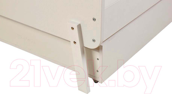 Изображение товара Детская кроватка Polini Kids Mirum 2010 c ящиком / 0003150-103 (белый)