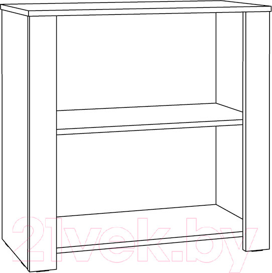 Изображение товара Тумба Mobi Джастин 16.228.02 (белый PE шагрень/дуб белый Exclusive OW D4430)