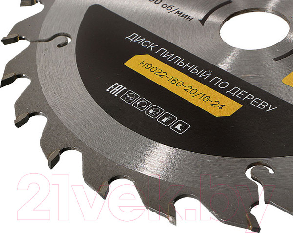 Изображение товара Пильный диск Hanskonner H9022-160-20/16-24