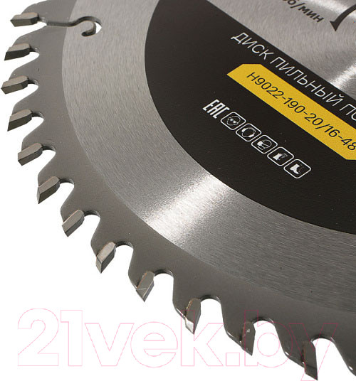 Изображение товара Пильный диск Hanskonner H9022-190-20/16-48