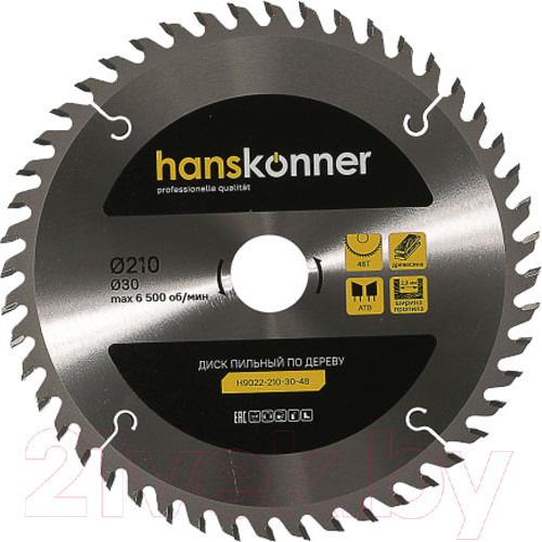 Изображение товара Пильный диск Hanskonner H9022-210-30-48