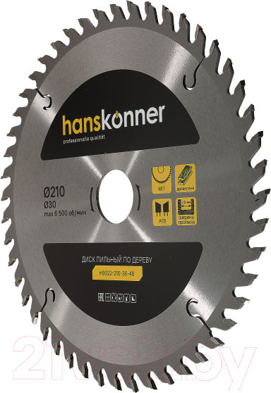Изображение товара Пильный диск Hanskonner H9022-210-30-48