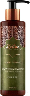 Изображение товара Шампунь для волос Zeitun Для роста волос с маслом усьмы (250мл)