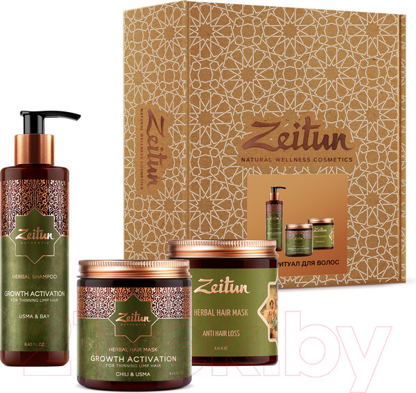Изображение товара Маска для волос Zeitun Для роста волос разогревающая с экстрактом перца (250мл)