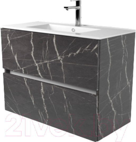 Изображение товара Тумба под умывальник Дабер 011 WeltWasser Deilbach 7517-70 / Т11.7W.0.12Б (мрамор черный/белый)