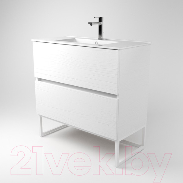 Изображение товара Тумба под умывальник Дабер 012 WeltWasser Deilbach 7517-60 / Т12.6W.1.5 (белый древесный)