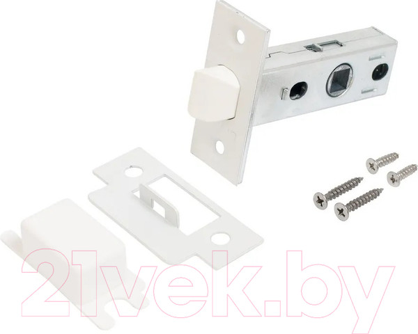 Изображение товара Ручка дверная УЗК Аллюр Арт Оскар W+L45-8 W 13110/S45 / 14675 (белый матовый)