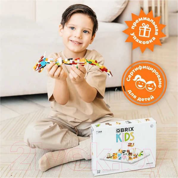 Изображение товара Конструктор QBRIX Kids Тотемные животные