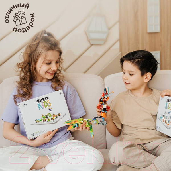 Изображение товара Конструктор QBRIX Kids Тотемные животные