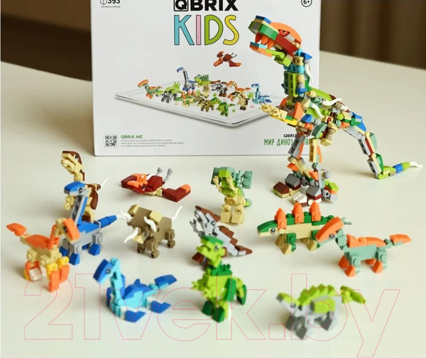 Изображение товара Конструктор QBRIX Kids Мир динозавров
