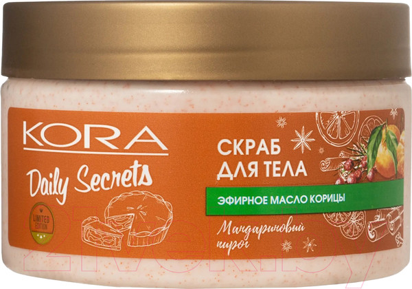 Изображение товара Скраб для тела Kora Daily Secrets Мандариновый пирог (250мл)