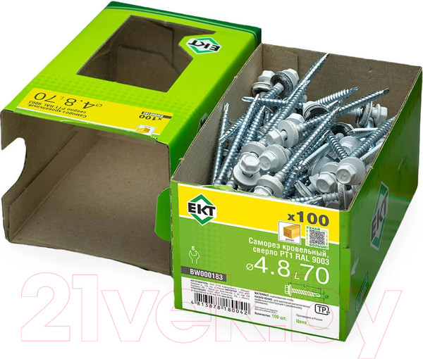 Изображение товара Саморез ЕКТ Кровельный 4.8x70/ BW000183 (100шт)