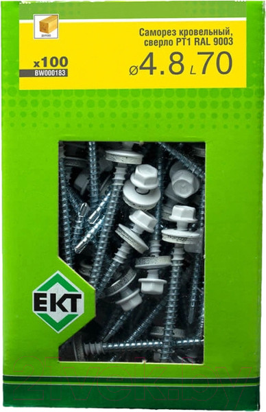 Изображение товара Саморез ЕКТ Кровельный 4.8x70/ BW000183 (100шт)