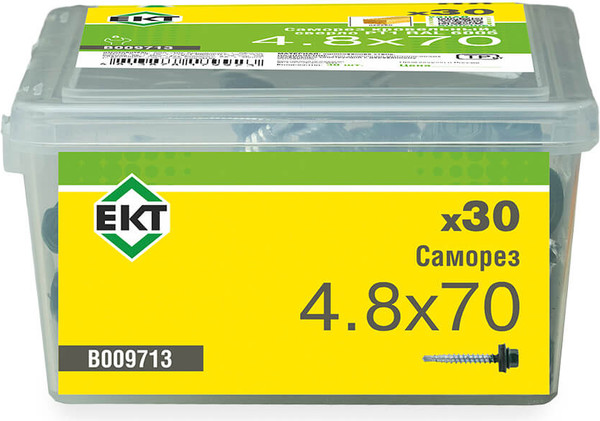 Изображение товара Саморез ЕКТ Кровельный 4.8x70/ B009713 (30шт)