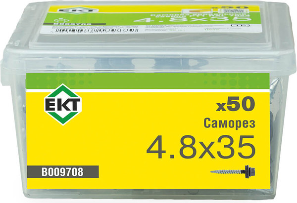 Изображение товара Саморез ЕКТ Кровельный 4.8x35 / B009708 (50шт)