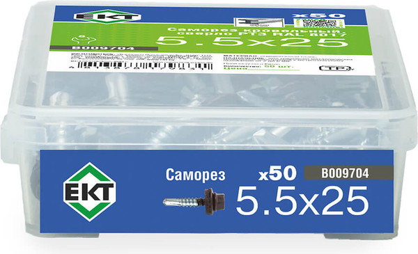 Изображение товара Саморез ЕКТ Кровельный 5.5x25 / B009704 (50шт)