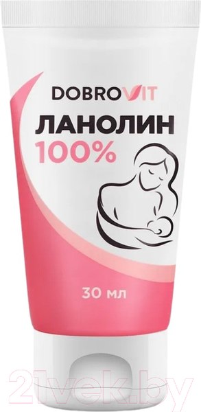 Изображение товара Средство для ухода за сосками Dobrovit Ланолин 100% (30мл)