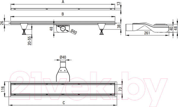 Изображение товара Трап для душа Deante KOS 006D