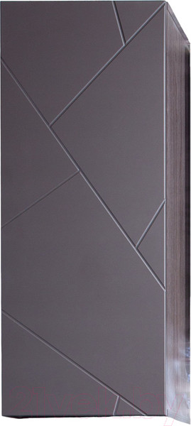 Изображение товара Шкаф-полупенал для ванной Бриклаер Кристалл 90 навесной (софт графит)