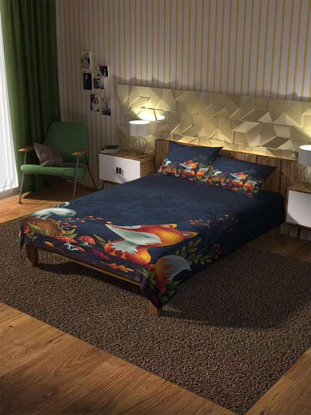 Изображение товара Набор текстиля для спальни Ambesonne Нет артикула 160x220 / bcsl_59660