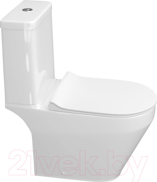 Изображение товара Унитаз напольный Керамин Бари R МЛ 2-режим (с жестким сиденьем Slim и микролифтом)