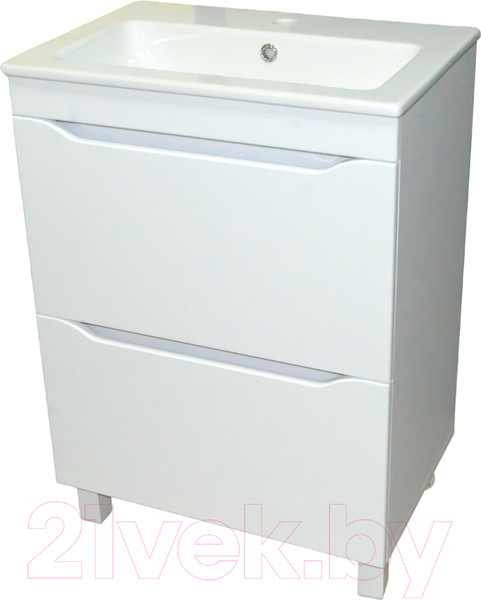 Изображение товара Тумба с умывальником Гамма Р24оФ8/2-У60 Практико-44060 (4812044015096)