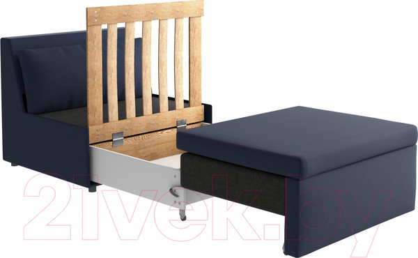 Изображение товара Кресло-кровать Mio Tesoro Такка Fotel 80 Z/F Malmo 79 (Blue)