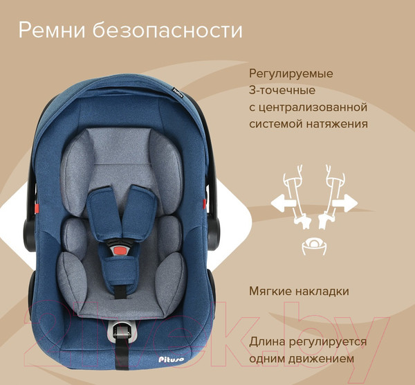 Изображение товара Автокресло Pituso Santiso / R201 (джинс/светло-серый)