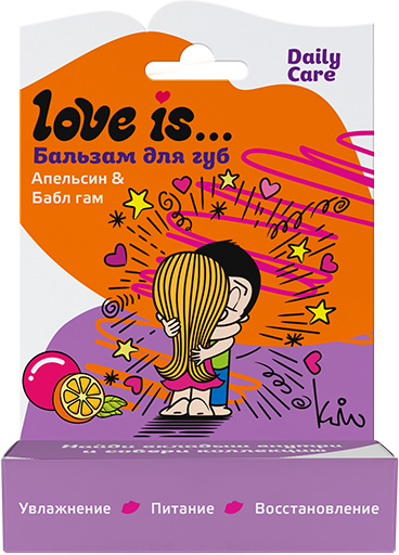 Изображение товара Бальзам для губ Galant Cosmetic Love Is… Апельсин Бабл гам (4.2г)