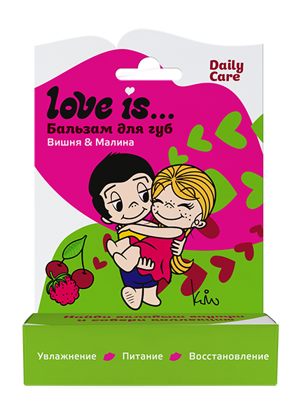 Изображение товара Бальзам для губ Galant Cosmetic Love Is… Вишня Малина (4.2г)