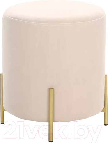 Изображение товара Пуф Stolline Шарль круглый (Vendetta 01 золото)