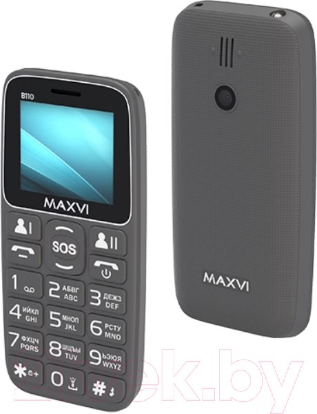 Изображение товара Мобильный телефон Maxvi B110 (серый)
