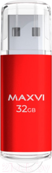 Изображение товара USB flash накопитель Maxvi MP 32GB 2.0 (красный)