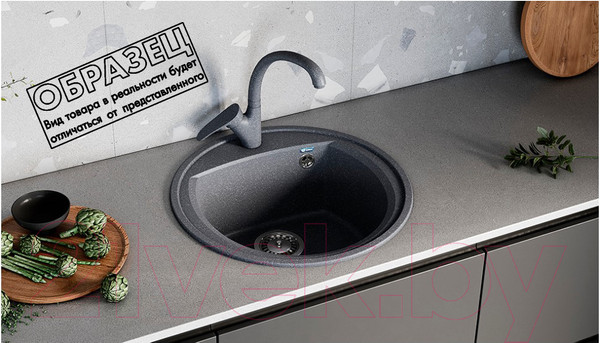 Изображение товара Мойка кухонная Ulgran U-603 (308 черный)