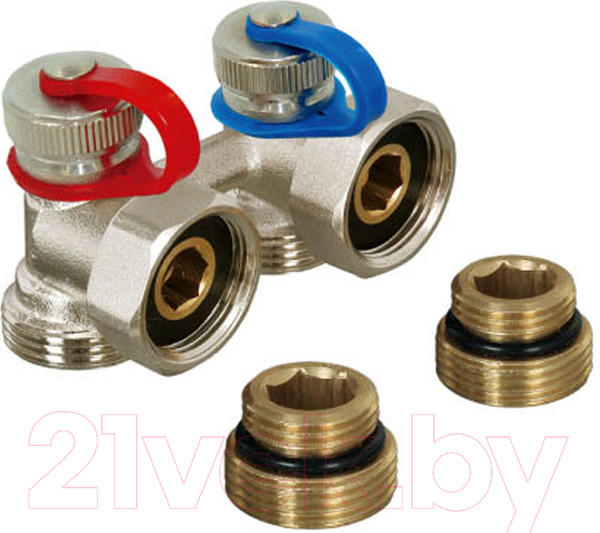 Изображение товара Узел подключения для радиатора Tim ME021A (угловой, нижнее подключение)